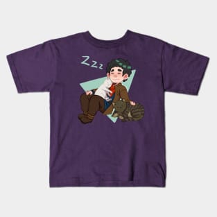 Merlin and Cats Kids T-Shirt